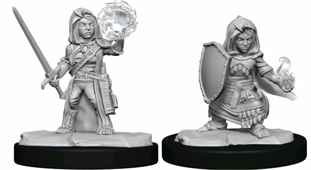 WizKids Games Pathfinder - Deep Cuts Unpainted Miniatures: Halfling Cleric Female 1 WizKids Games Pathfinder - Deep Cuts Unpainted Miniatures: Halfling Cleric Female