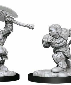 WizKids Games All Board Games Magic The Gathering - Unpainted Miniatures: Dwarf Fighter & Dwarf Cleric