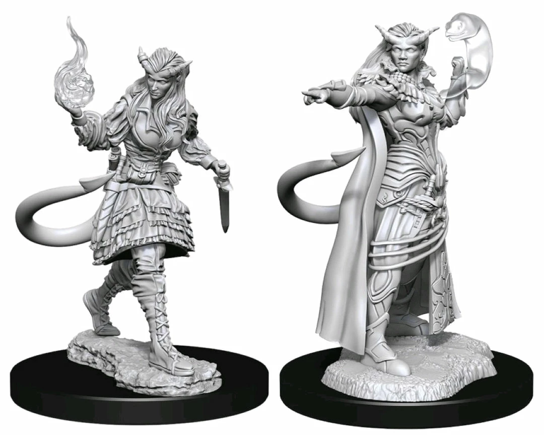 WizKids Games Dungeons & Dragons - Nolzur's Marvelous Unpainted Minis: Tiefling Sorcerer Female All Board Games 1 WizKids Games Dungeons & Dragons - Nolzur's Marvelous Unpainted Minis: Tiefling Sorcerer Female All Board Games