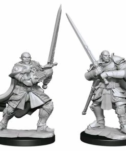 WizKids Games Dungeons & Dragons - Nolzur's Marvelous Unpainted Minis: Half-Orc Paladin Male All Board Games