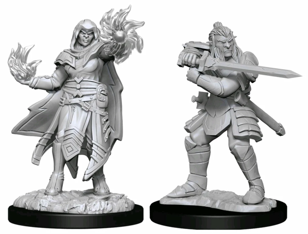 WizKids Games All Board Games Dungeons & Dragons - Nolzur's Marvelous Unpainted Minis: Hobgoblin Fighter Male & Wizard Female 1 WizKids Games All Board Games Dungeons & Dragons - Nolzur's Marvelous Unpainted Minis: Hobgoblin Fighter Male & Wizard Female