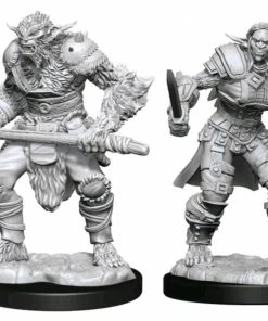 WizKids Games All Board Games Dungeons & Dragons - Nolzur's Marvelous Unpainted Minis: Bugbear Barbarian Male & Rogue Female