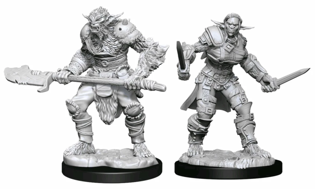 WizKids Games All Board Games Dungeons & Dragons - Nolzur's Marvelous Unpainted Minis: Bugbear Barbarian Male & Rogue Female 1 WizKids Games All Board Games Dungeons & Dragons - Nolzur's Marvelous Unpainted Minis: Bugbear Barbarian Male & Rogue Female