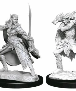 WizKids Games Dungeons & Dragons - Nolzur's Marvelous Unpainted Minis: Winter Eladrin & Spring Eladrin All Board Games