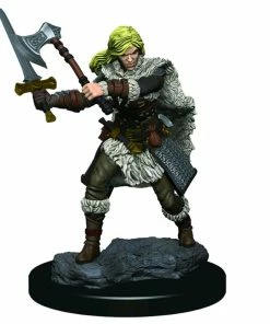 WizKids Games Dungeons & Dragons - Icons Of The Realms Female Human Barbarian Premium Miniature