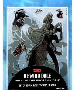 WizKids Games Dungeons & Dragons - Icons Of The Realms Icewind Dale 2D Young Adult White Dragon