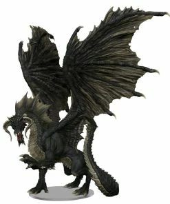 WizKids Games Dungeons & Dragons - Icons Of The Realms Adult Black Dragon Premium Figure All Board Games