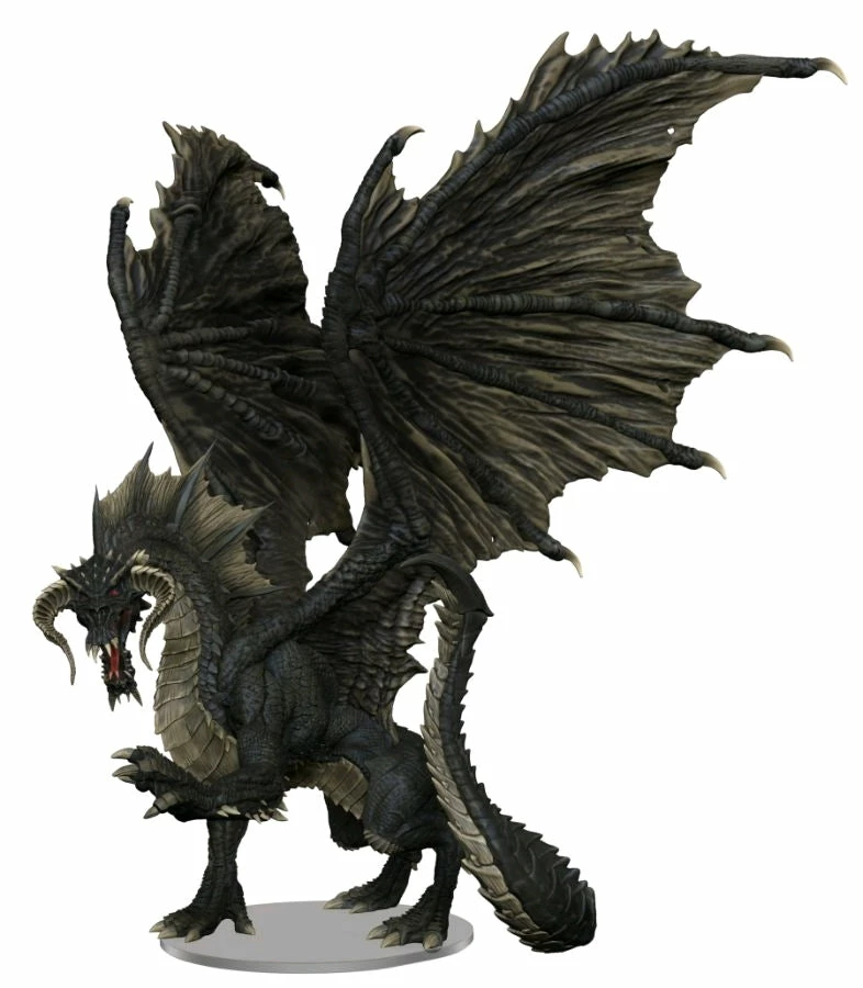 WizKids Games Dungeons & Dragons - Icons Of The Realms Adult Black Dragon Premium Figure All Board Games 1 WizKids Games Dungeons & Dragons - Icons Of The Realms Adult Black Dragon Premium Figure All Board Games