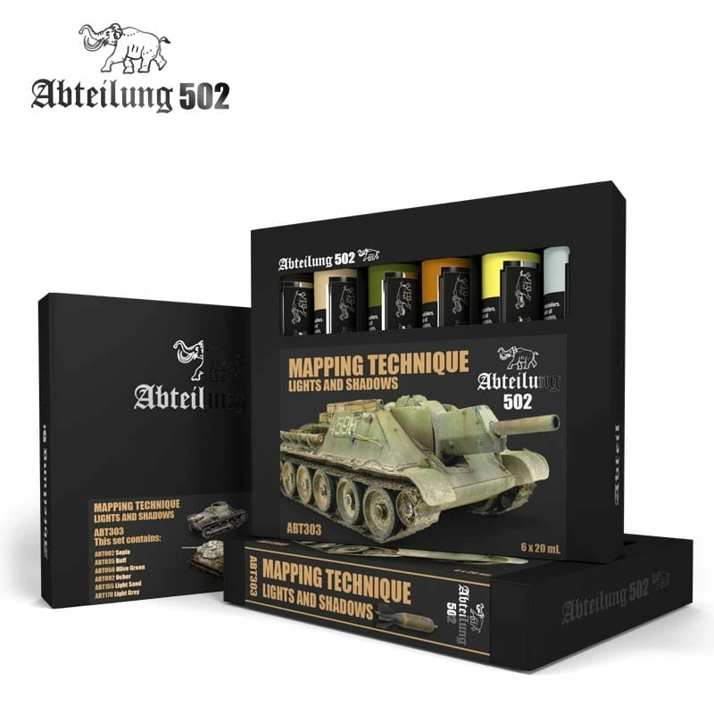 Ozzie Collectables Abteilung 502 Oil Sets - Mapping Technique Lights And Shadows 1 Ozzie Collectables Abteilung 502 Oil Sets - Mapping Technique Lights And Shadows