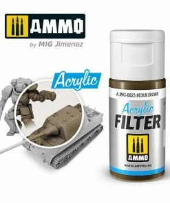 Ozzie Collectables Ammo By MIG Acrylic Filter Medium Brown All Board Games