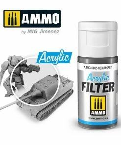 Ozzie Collectables Ammo By MIG Acrylic Filter Medium Grey