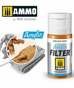 Ozzie Collectables Ammo By MIG Acrylic Filter Orange All Board Games