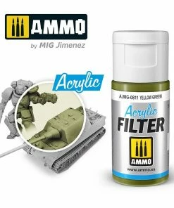 Ozzie Collectables Ammo By MIG Acrylic Filter Yellow Green All Board Games