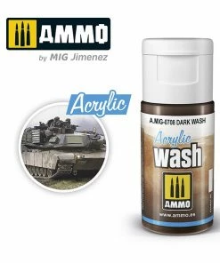 Ozzie Collectables Ammo By MIG Acrylic Washes: Dark Wash 15ml