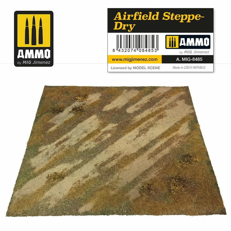 Ozzie Collectables All Board Games Ammo By MIG Dioramas - Scenic Mats - Airfield Steppe-Dry 1 Ozzie Collectables All Board Games Ammo By MIG Dioramas - Scenic Mats - Airfield Steppe-Dry