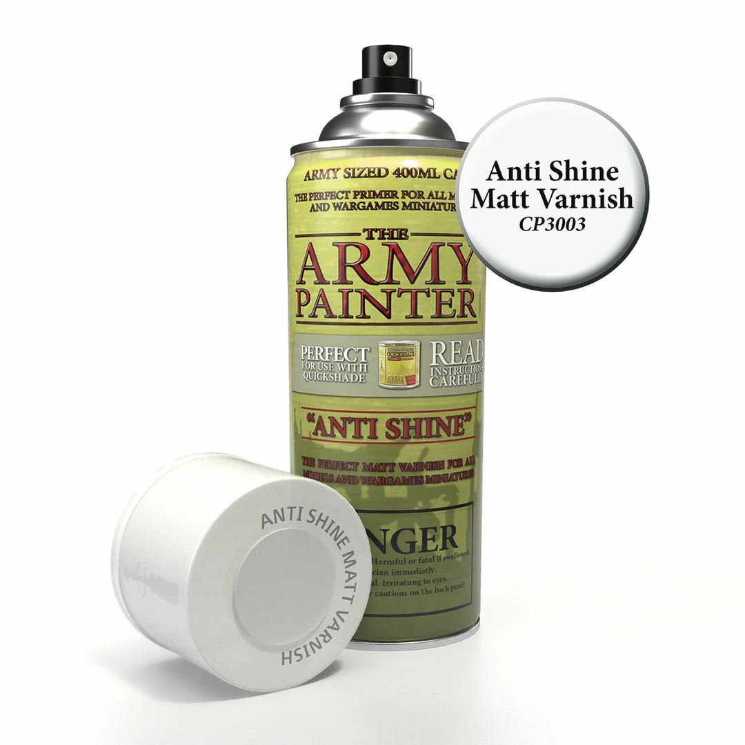 Ozzie Collectables All Board Games Army Painter Spray Primer - Anti-Shine Dull Matt Varnish 400ml 1 Ozzie Collectables All Board Games Army Painter Spray Primer - Anti-Shine Dull Matt Varnish 400ml