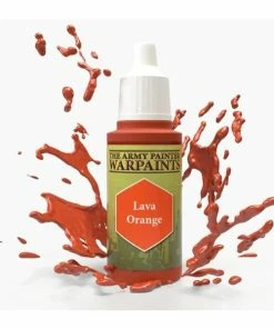 Ozzie Collectables All Board Games Army Painter Warpaints - Lava Orange Acrylic Paint 18ml