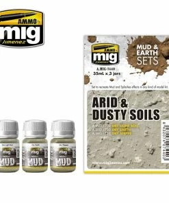 Ozzie Collectables All Board Games Ammo By MIG Weathering Arid & Dusty Soils Set