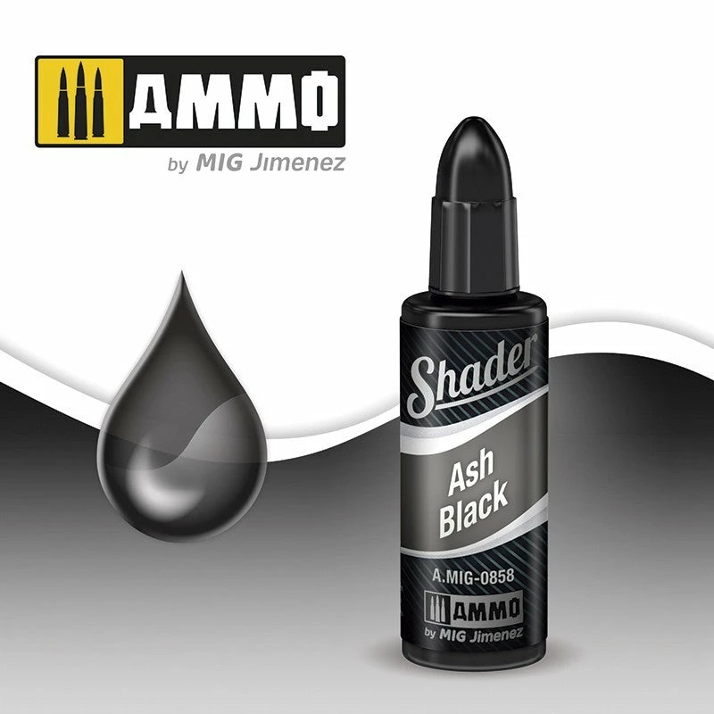 Ozzie Collectables Ammo By MIG Shader Ash Black 10ml All Board Games 1 Ozzie Collectables Ammo By MIG Shader Ash Black 10ml All Board Games