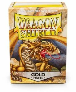 Ozzie Collectables Sleeves - Dragon Shield - Box 100 - Gold MATTE All Board Games