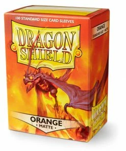 Ozzie Collectables Sleeves - Dragon Shield - Box 100 - Orange MATTE All Board Games