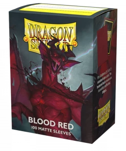 Ozzie Collectables Sleeves - Dragon Shield - Box 100 - Blood Red MATTE All Board Games