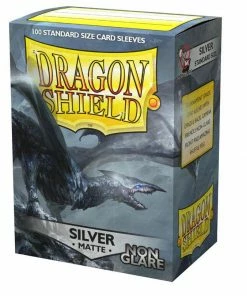 Ozzie Collectables Sleeves - Dragon Shield - Box 100 - Non Glare - Silver