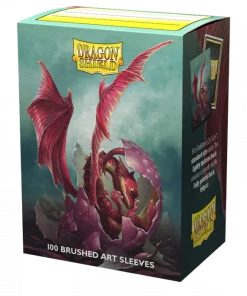 Ozzie Collectables Sleeves - Dragon Shield - Box 100 - Brushed Art - Baby Dragon Wyngs