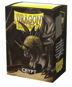Ozzie Collectables Sleeves - Dragon Shield - Box 100 - Standard Size Dual Matte Crypt Neonen All Board Games