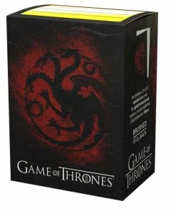 Ozzie Collectables Sleeves - Dragon Shield - Box 100 - Brushed Art - Game Of Thrones House Targaryen All Board Games