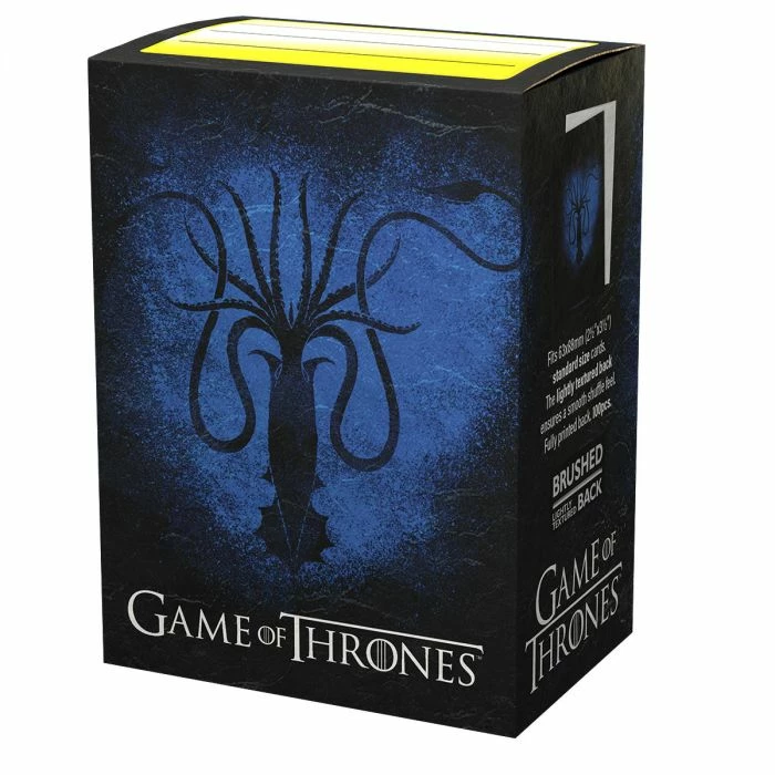 Ozzie Collectables All Board Games Sleeves - Dragon Shield - Box 100 - Brushed Art - Game Of Thrones House Greyjoy 1 Ozzie Collectables All Board Games Sleeves - Dragon Shield - Box 100 - Brushed Art - Game Of Thrones House Greyjoy
