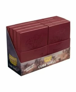 Ozzie Collectables Deck Box - Dragon Shield - Cube Shell - Blood Red All Board Games
