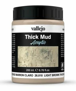 Ozzie Collectables Vallejo Diorama Effects - Light Brown Thick Mud 200ml