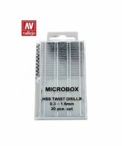 Ozzie Collectables Vallejo Hobby Tools - Microbox Drill Set (20) 0.3-1.6mm