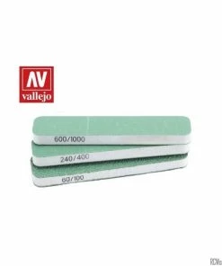 Ozzie Collectables Vallejo Hobby Tools - FlexiSander Dual Grit X3 (90x19x6mm)