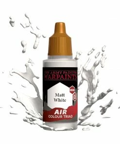 Ozzie Collectables Army Painter Warpaints - Air Matt White Acrylic Paint 18ml All Board Games
