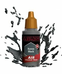 Ozzie Collectables Army Painter Warpaints - Air Raven Black Acrylic Paint 18ml