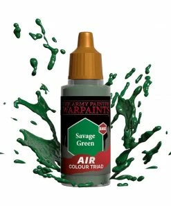 Ozzie Collectables Army Painter Warpaints - Air Savage Green Acrylic Paint 18ml All Board Games