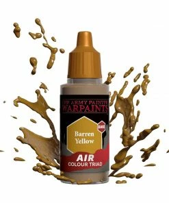 Ozzie Collectables Army Painter Warpaints - Air Barren Yellow Acrylic Paint 18ml All Board Games