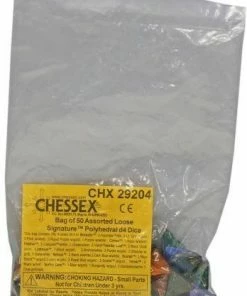 Chessex BULK D4 Dice Assorted Loose Signature Polyhedral (50 Dice In Bag)