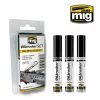 Ozzie Collectables Ammo By MIG Oilbrushers Bare Metal Colors Set
