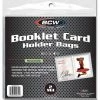 BCW Booklet Card Holder Resealable Bag Vertical