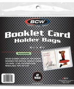 BCW Booklet Card Holder Resealable Bag Vertical