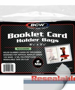BCW Booklet Card Holder Resealable Bag Vertical