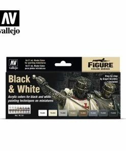 Ozzie Collectables Vallejo Model Colour - Black & White Set (8) By Angel Giráldez All Board Games