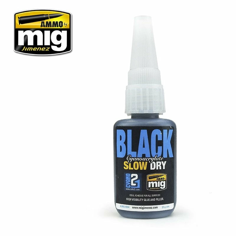 Ozzie Collectables Ammo By MIG Accessories Black Slow Dry Cyanoacrylate All Board Games 1 Ozzie Collectables Ammo By MIG Accessories Black Slow Dry Cyanoacrylate All Board Games