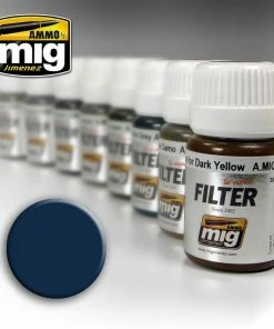 Ozzie Collectables Ammo By MIG Filters Blue For Dark Grey 35ml