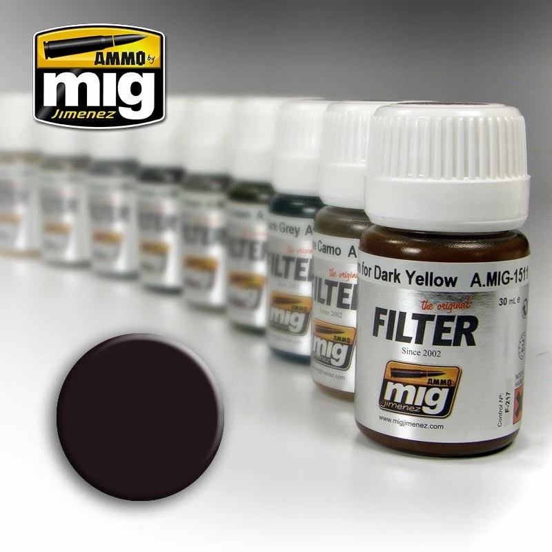 Ozzie Collectables Ammo By MIG Filters Brown For Dark Green 35ml 1 Ozzie Collectables Ammo By MIG Filters Brown For Dark Green 35ml