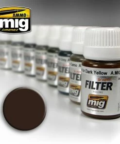 Ozzie Collectables Ammo By MIG Filters Brown For Dark Yellow 35ml All Board Games