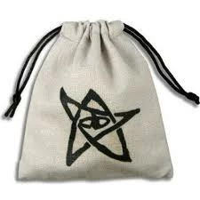 Q Workshop Call Of Cthulhu Dice Bag Beige And Black Bags & Wallets